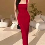 Women Chilly Elegant Bodycon Maxi Dress