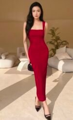 Women Chilly Elegant Bodycon Maxi Dress