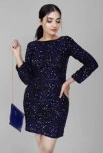 Women Sequin Zagmag Elegant Stylish Statement Dress - Image 2