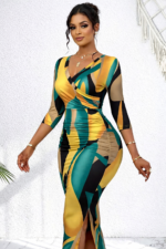 Women Sweety Elegant Stylish Party Wear Dress - Image 2