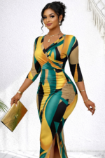 Women Sweety Elegant Stylish Party Wear Dress - Image 4