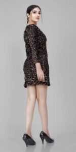 Women  Sequin Zagmag Elegant Stylish Statement Dress - Image 2