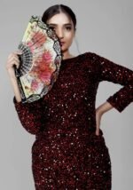 Women  Sequin Zagmag Elegant Stylish Statement Dress - Image 3